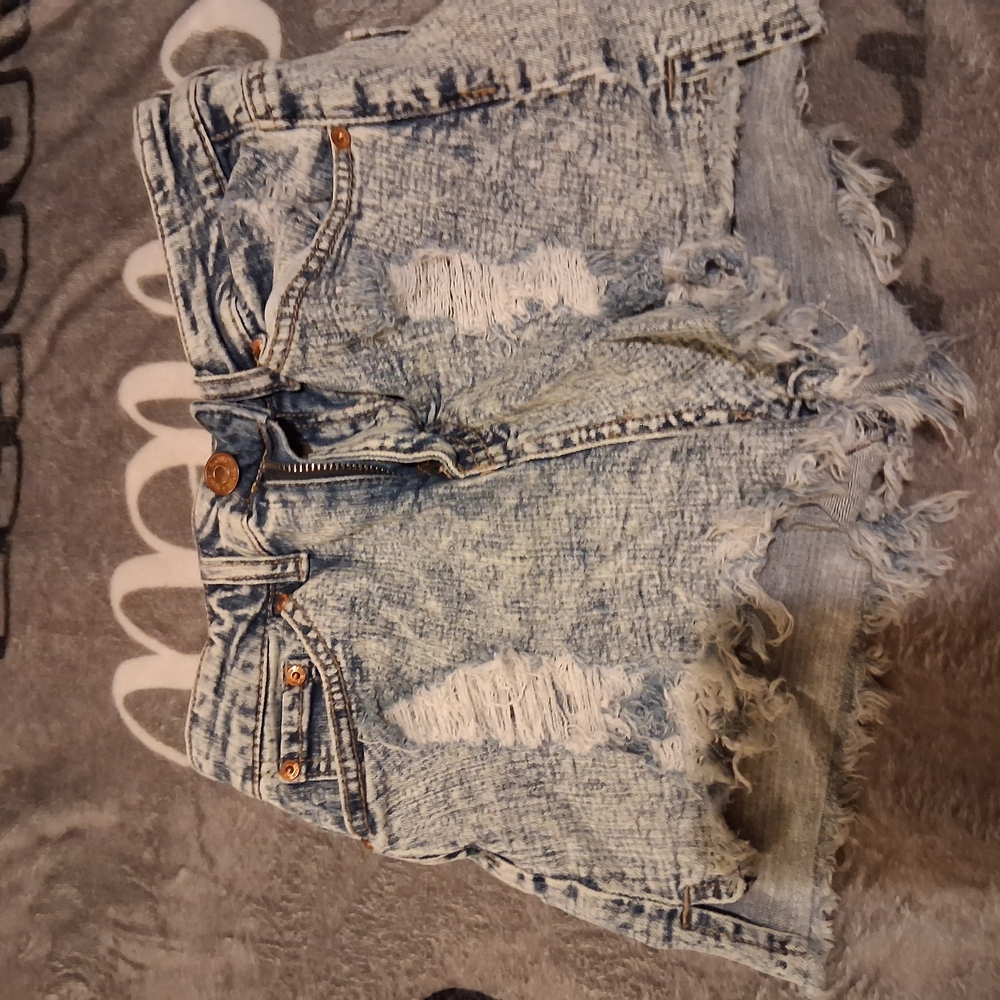 Distressed Denim Women Shorts